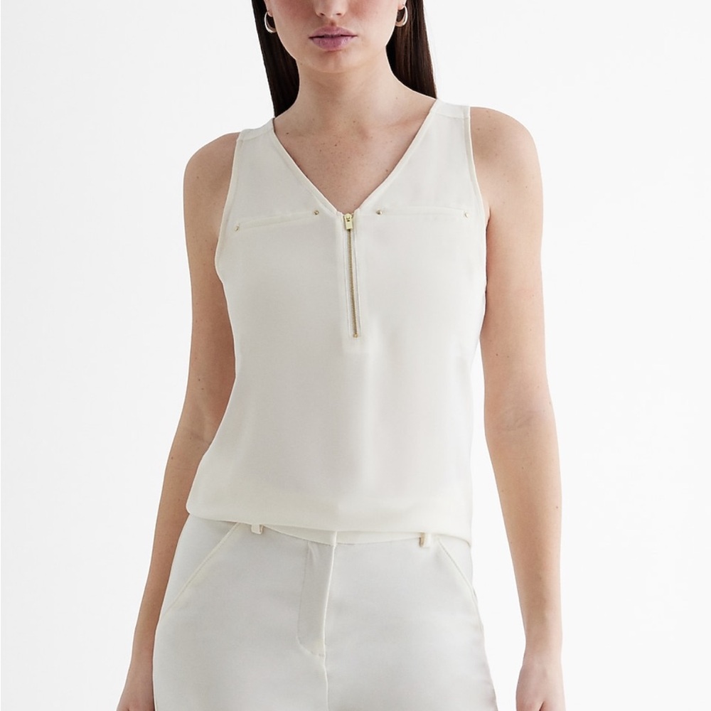Express Quarter Zip Tank Top